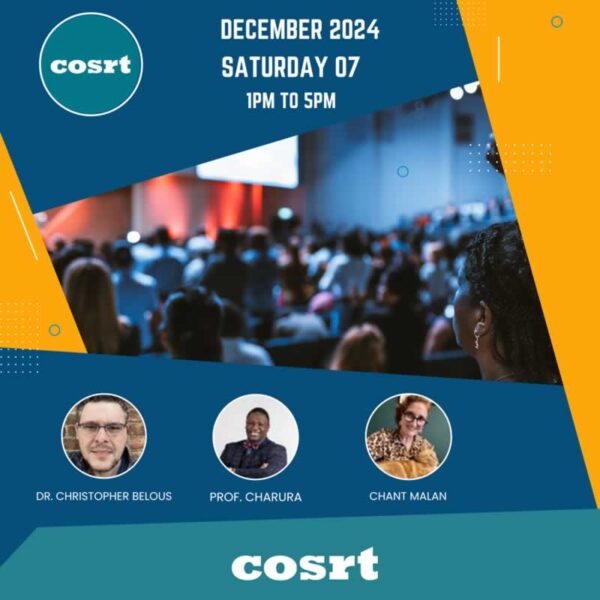 COSRT Conference Dec 24 3 COSRT Conference Dec 24 Dr Christopher Belous Prof Charura and Chant Malan