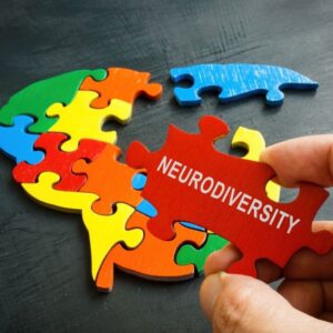 Neurodiversity concept. Brain from puzzle and a hand holds a piece with an inscription shutterstock_2200977307 - 800 x 800 Neurodiversity concept. Brain from puzzle and a hand holds a piece with an inscription.